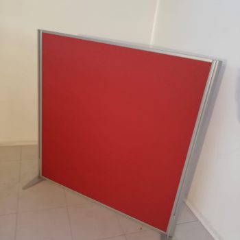 Cloison tissu acoustique rouge bordeaux L140 H155 cm