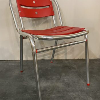 Chaise bistrot rouge d’occasion Alutec