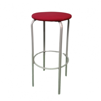 tabouret rouge tissus occasion TAB6