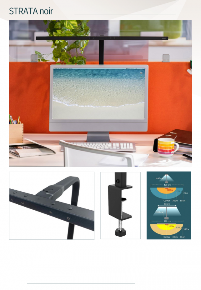STRATA Lampe design LED noir – Image 2