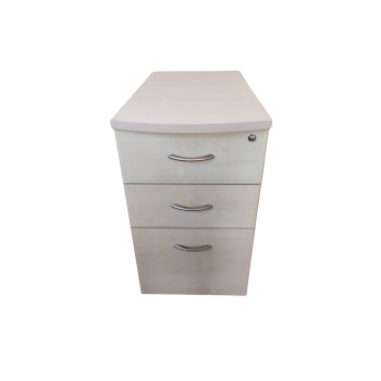 CAISSON BOIS CLAIR & ANTHRACITE 3 TIROIRS – 299CSR3TB14